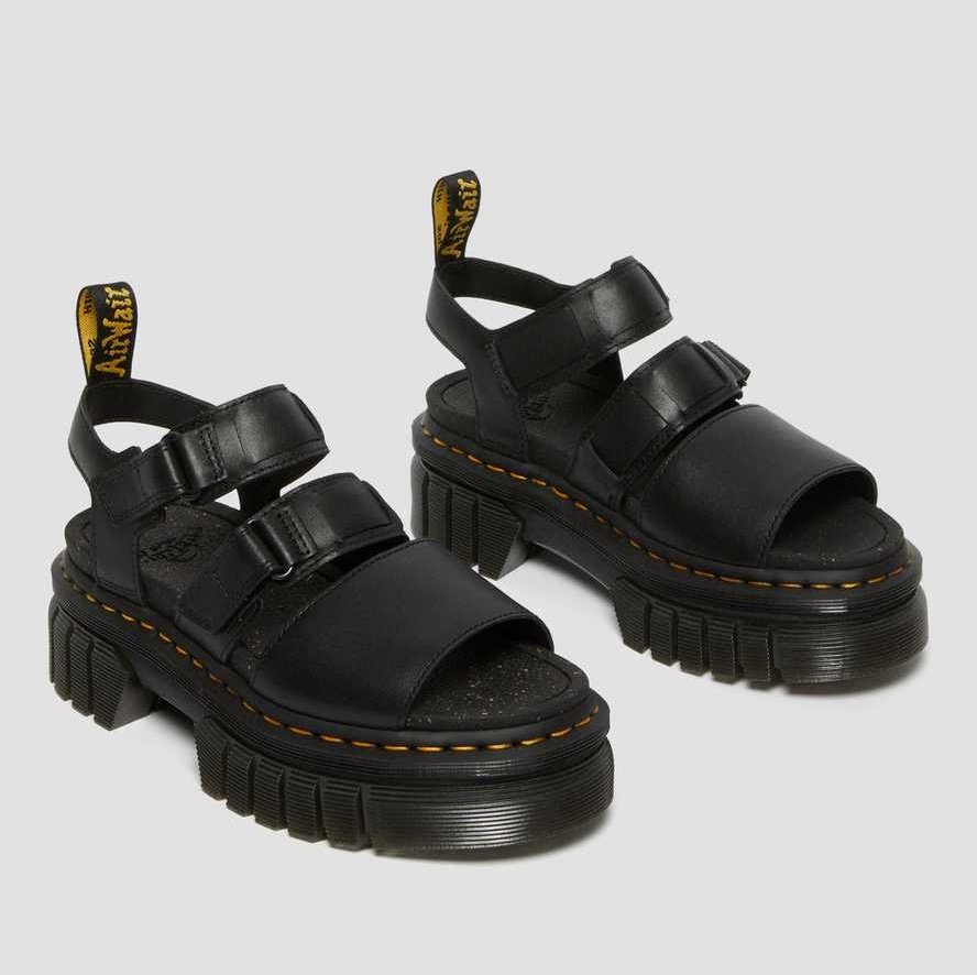 Dr. Martens Ricki 3-Strap Sandal Black Nappa Lux – S.O.S Save Our