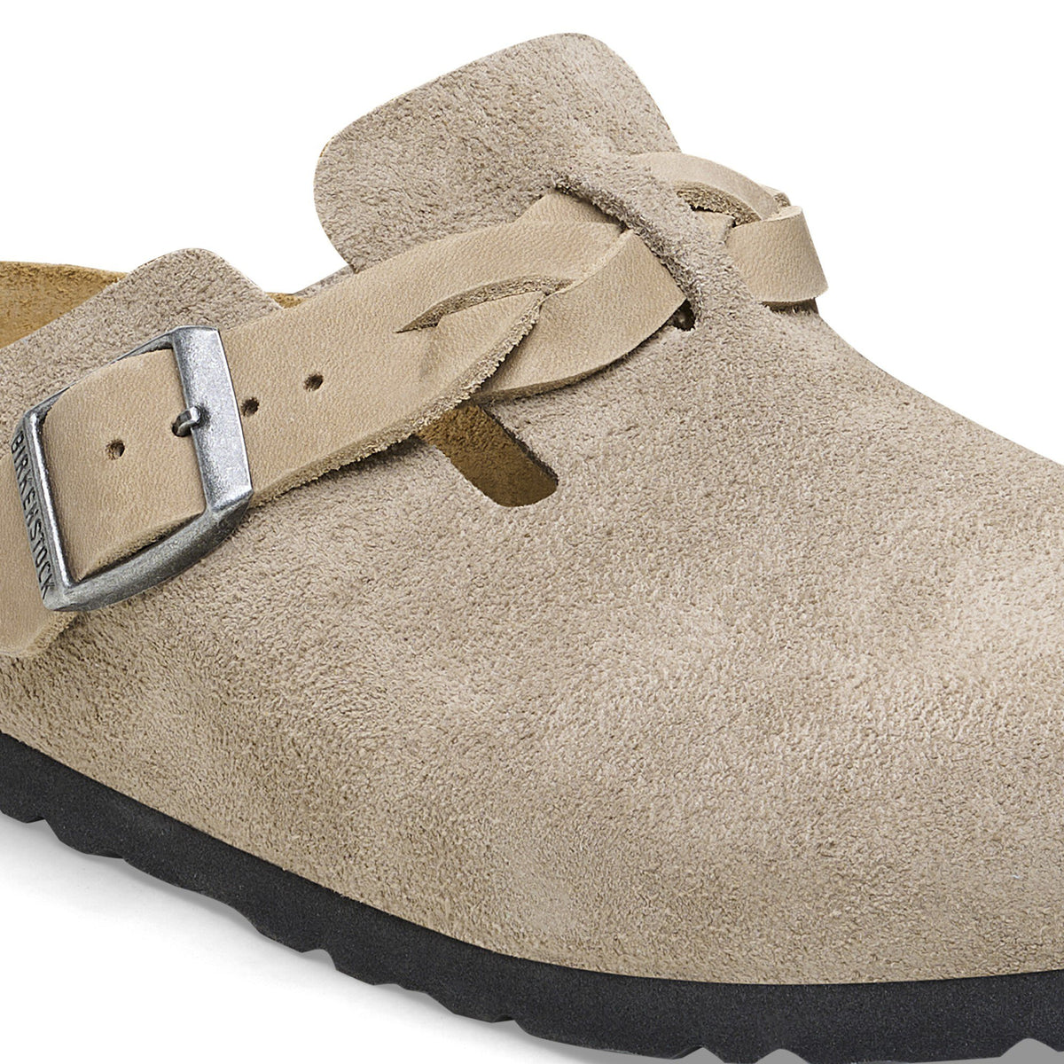 Birkenstock Boston Braided Suede Leather