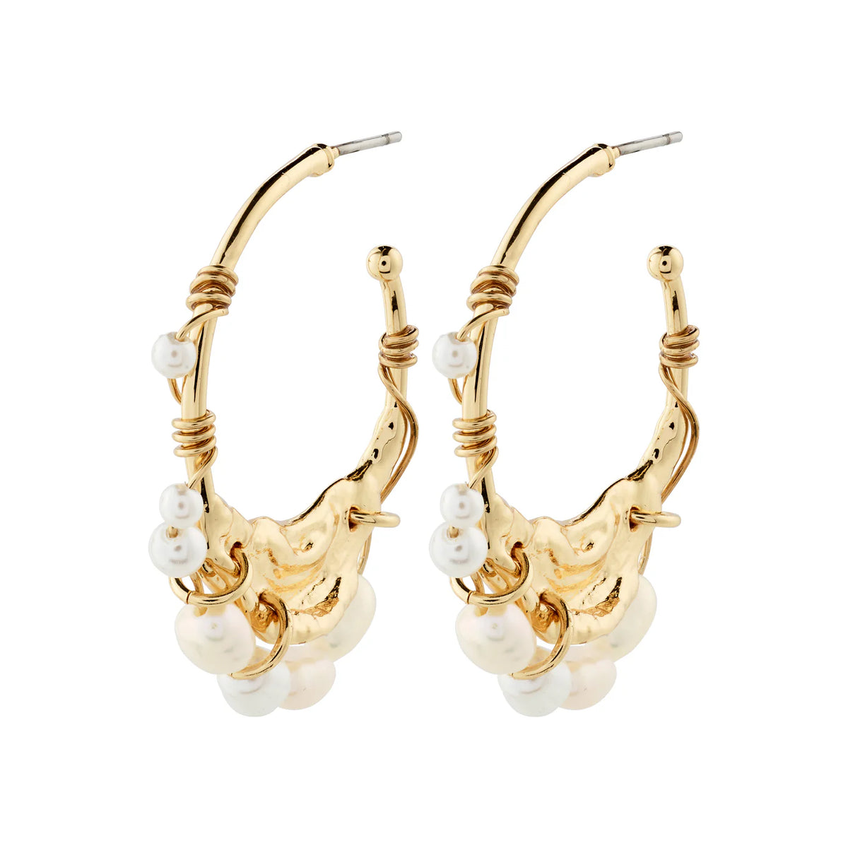 Pilgrim Focus Hoop Earrings