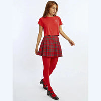 Molly Bracken - Pleated Checked Mini Skirt