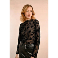 Molly Bracken Velvet Flocked Long Sleeve