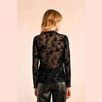 Molly Bracken Velvet Flocked Long Sleeve