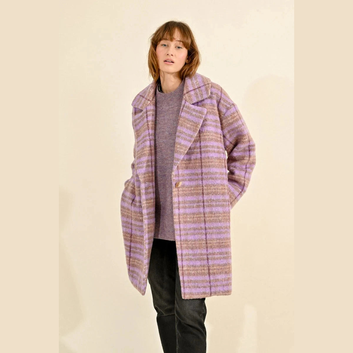 Molly Bracken - Checked Overcoat