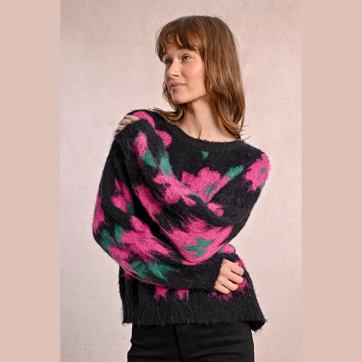 Molly Bracken Brushed Floral Knit