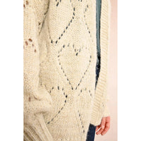 Molly Bracken Oversized Pointelle Knit Cardigan