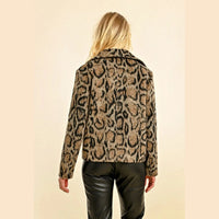 Molly Bracket Leopard Paletot Jacket