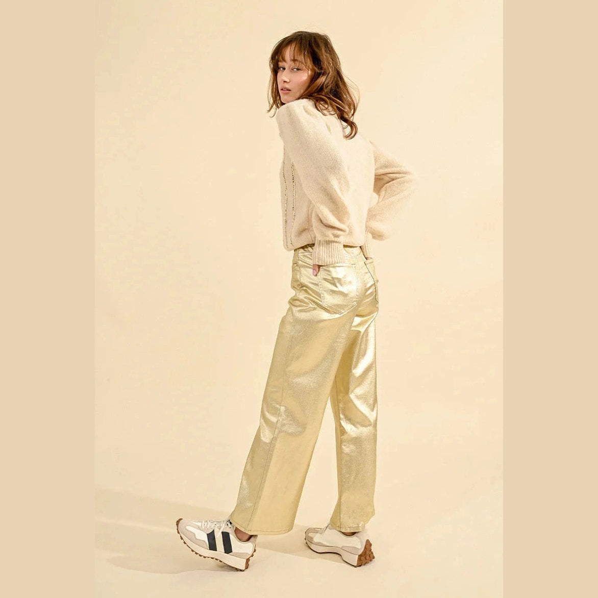 Molly Bracken High Rise Gold Coated Jean