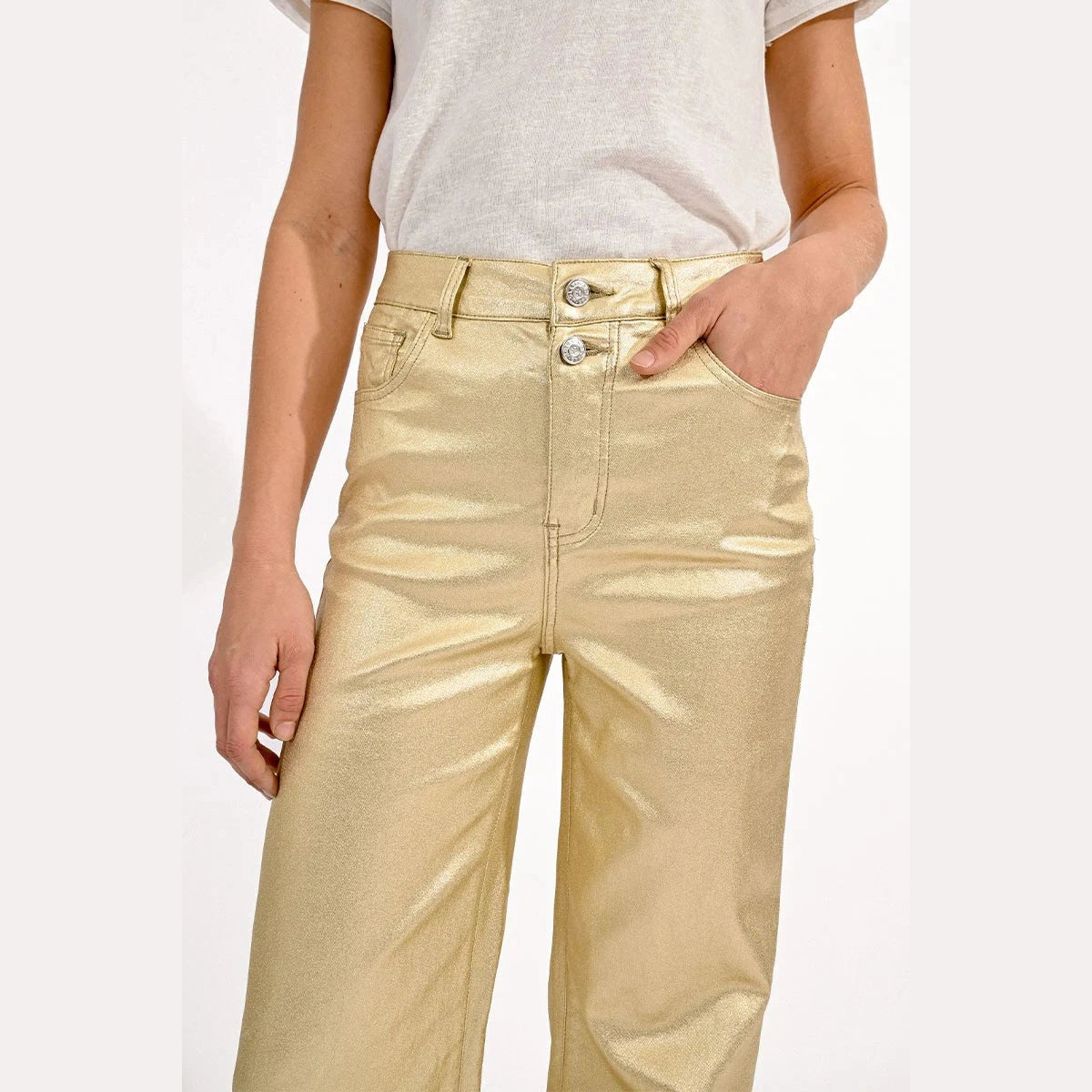 Molly Bracken High Rise Gold Coated Jean