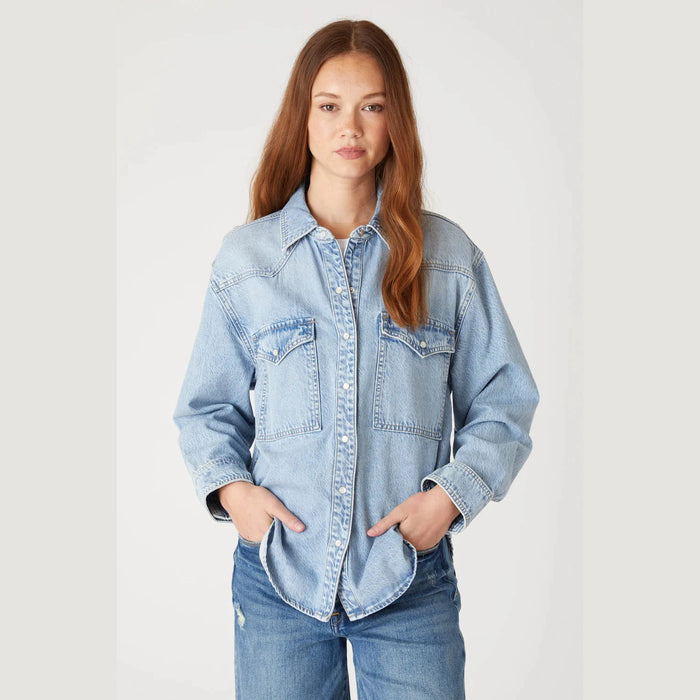 BlankNYC Cool Ice Oversized Denim Shirt