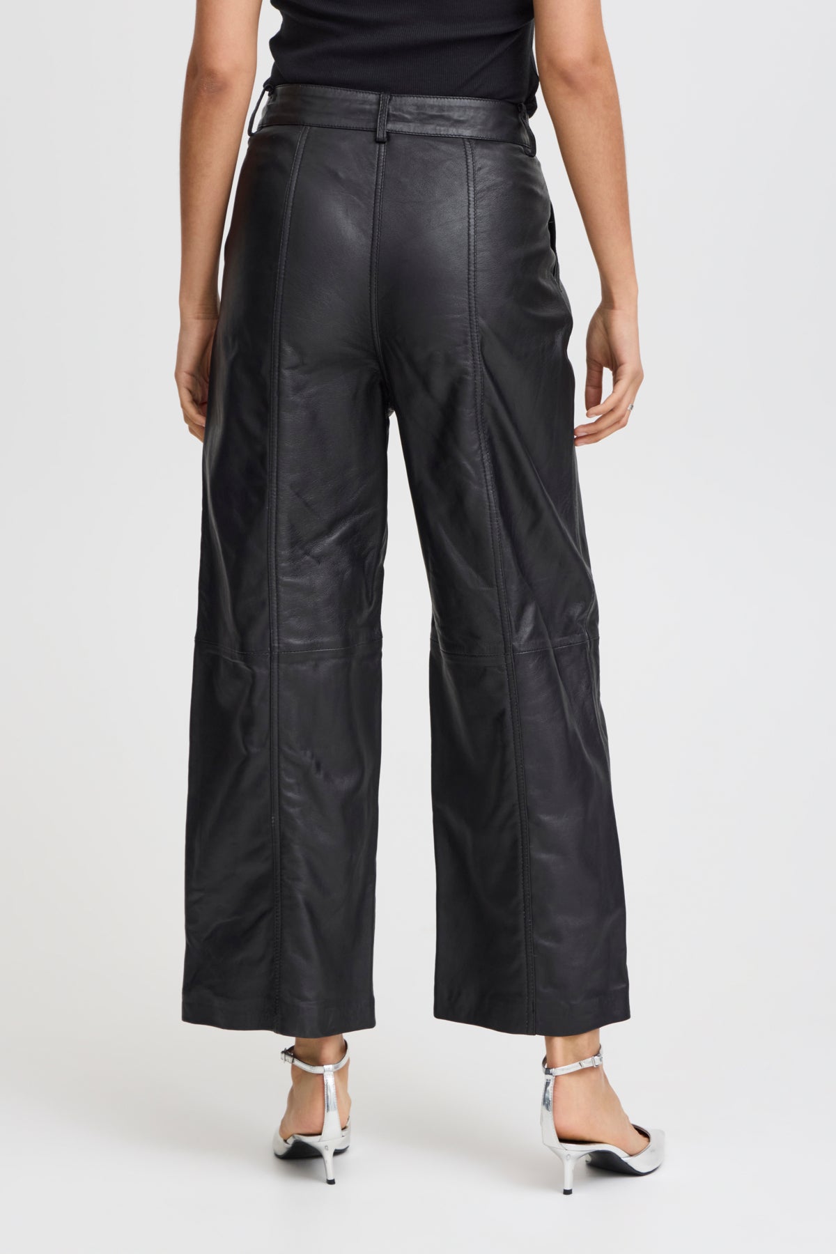 b.young Daran Crop Leather Pants