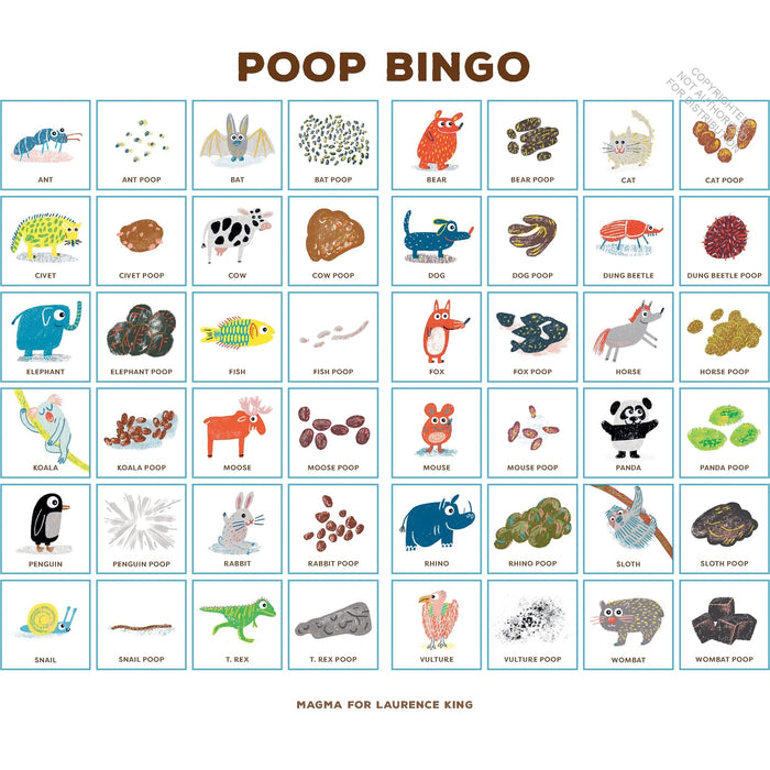 Poop Bingo Card Game