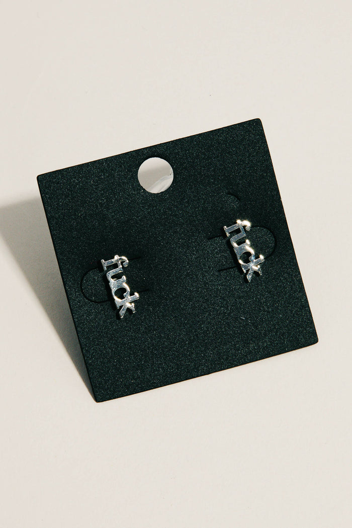 Mini Fuck Stud Earrings