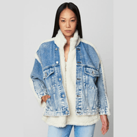 BlankNYC Bear Hug Denim and Sherpa Jacket