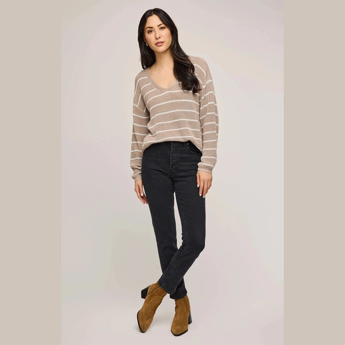 Gentle Fawn Tucker V neck sweater