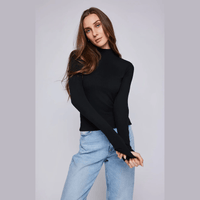 Gentle Fawn Wren Mock Neck Long Sleeve