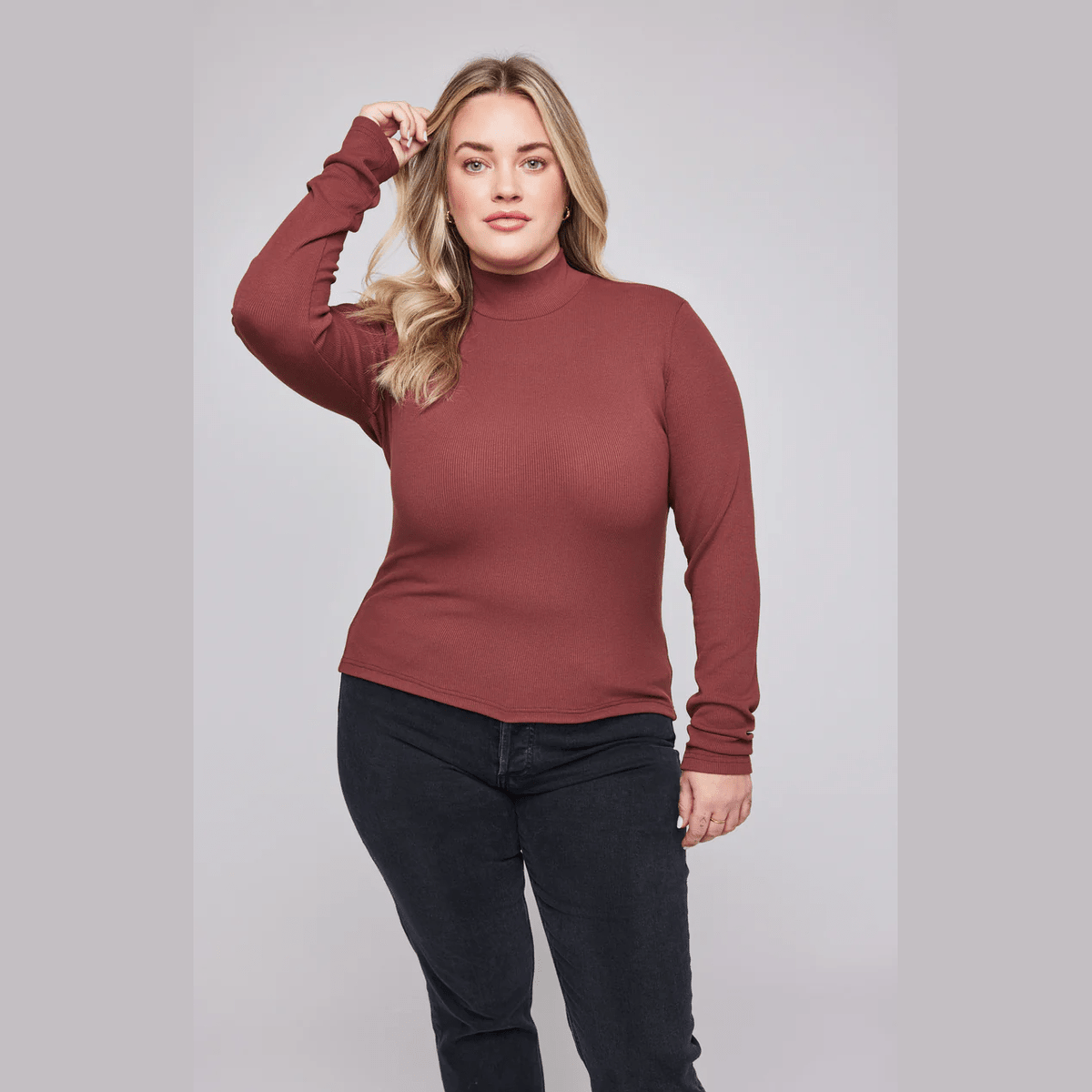 Gentle Fawn Wren Mock Neck Long Sleeve