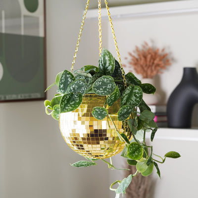 Disco Ball Hanging Planter