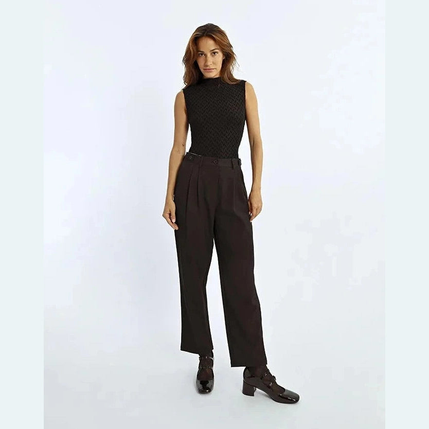 Molly Bracken Wide Pleated Pants