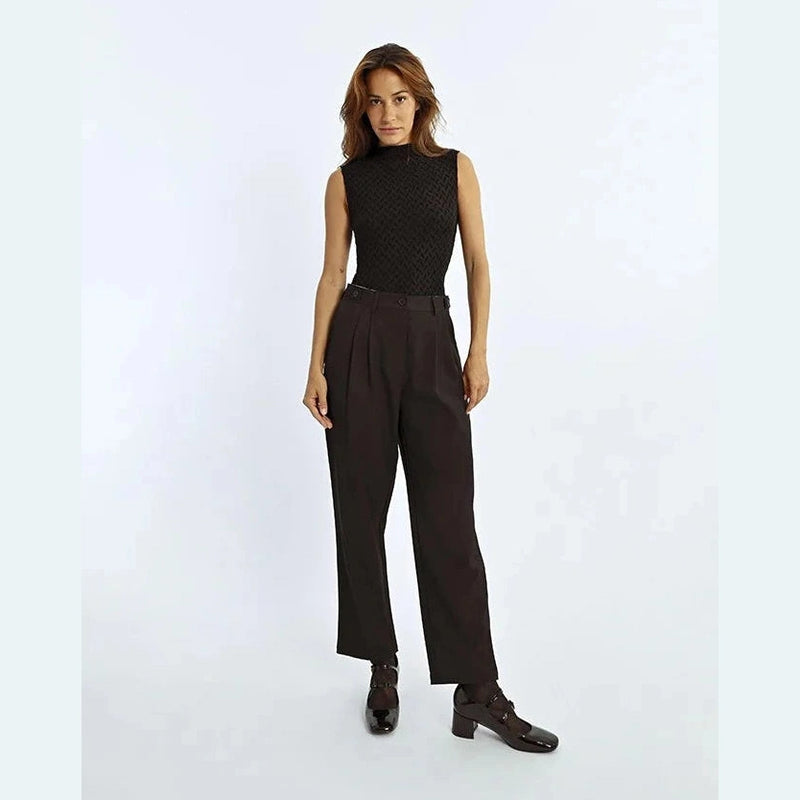 Molly Bracken Wide Pleated Pants