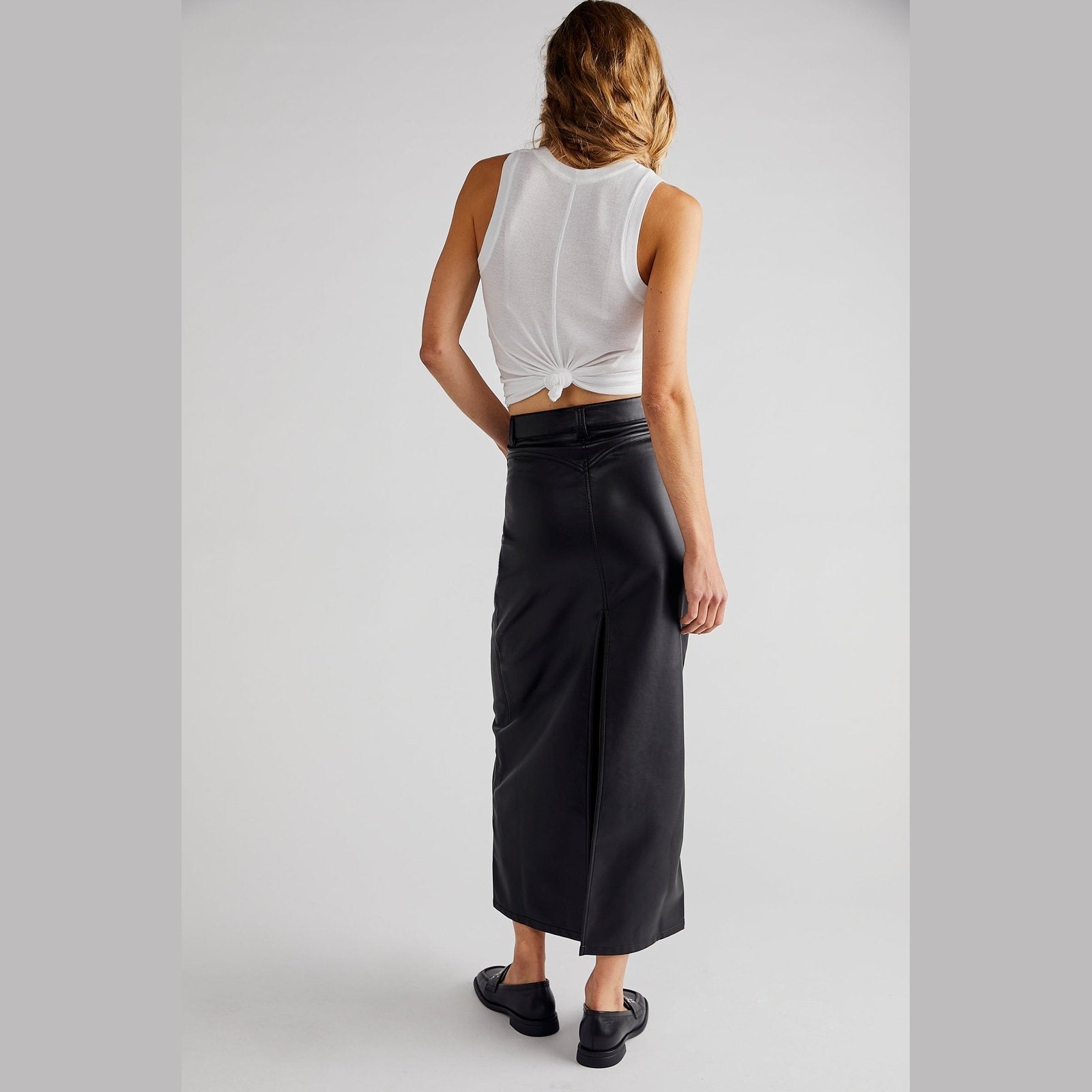 Free People City Sleeker Vegan Maxi Skirt S.O.S Save Our Soles