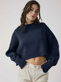 Free People Easy Street Cropped Sweater