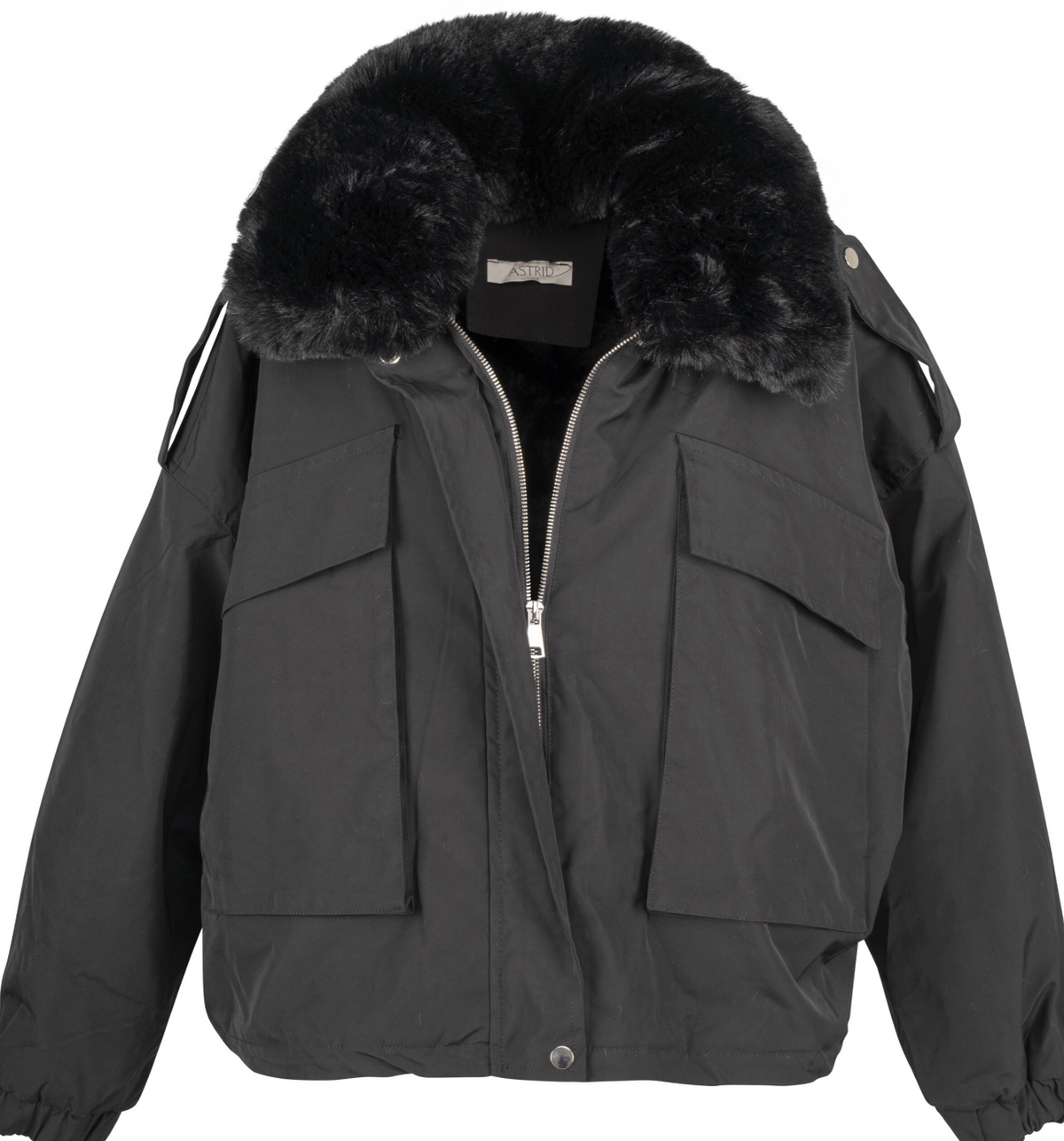 Astrid Faux Fur Bomber