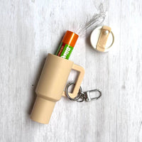 Mini Tumbler Keychain Carry Storage