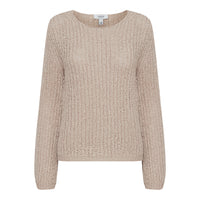 b.young Loose Knit Mara Long Sleeve Top