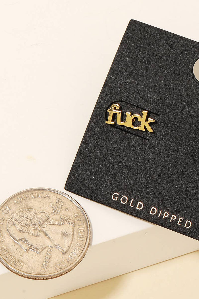 Mini Fuck Stud Earrings