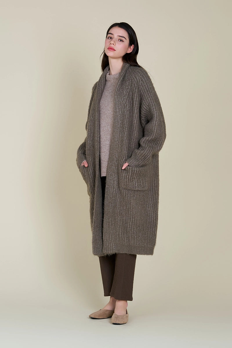 Oversized Shawl Collar Cardigan