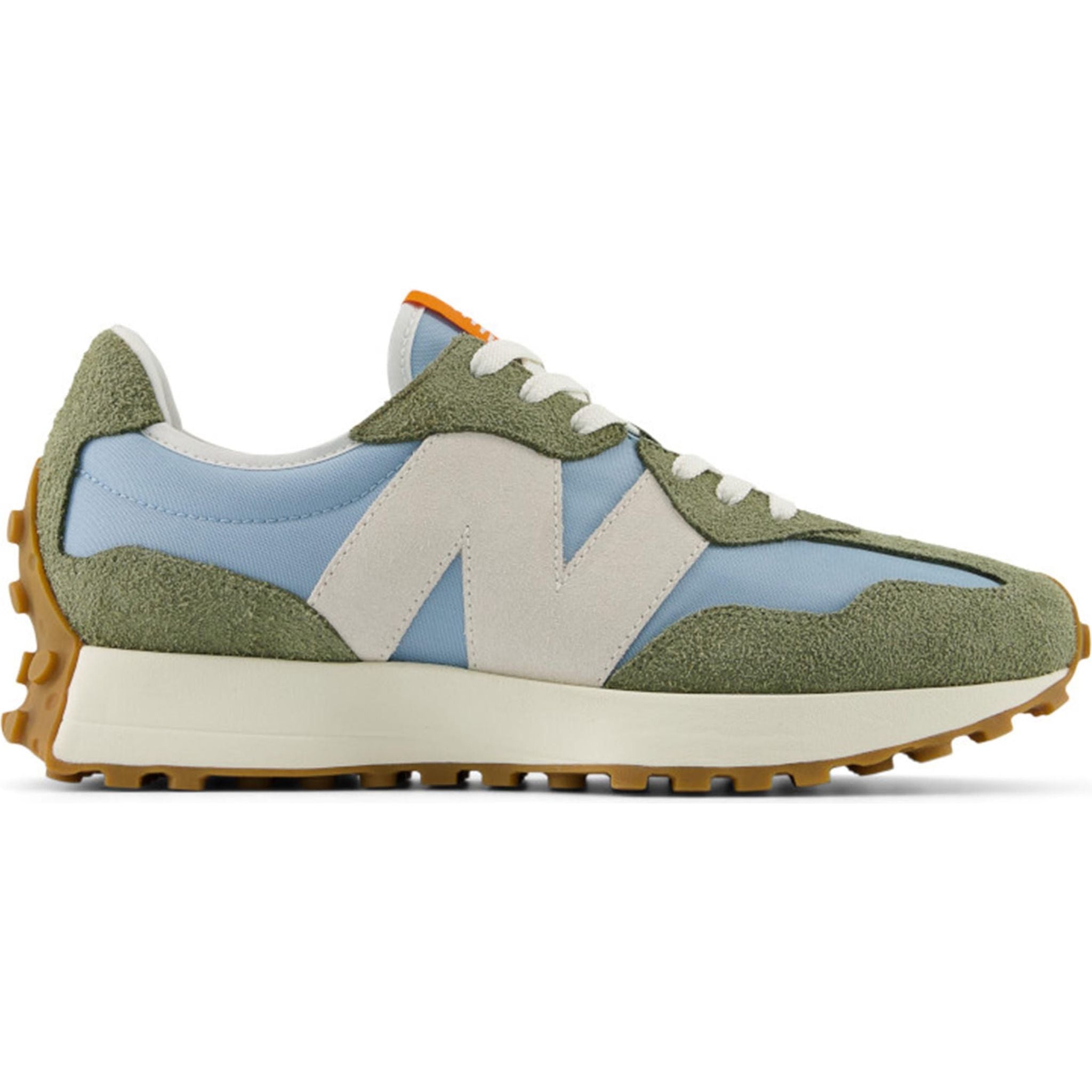 New Balance 327 Forest Green Light Blue S.O.S Save Our Soles