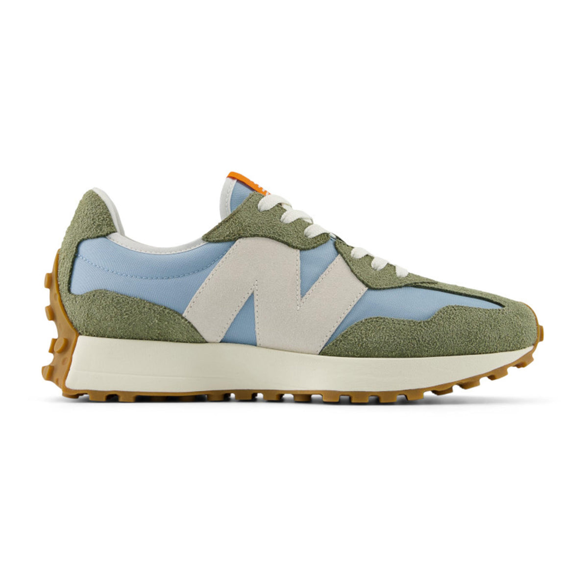 New Balance 327 Forest Green Light Blue 