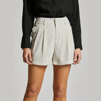 pleated dress shorts