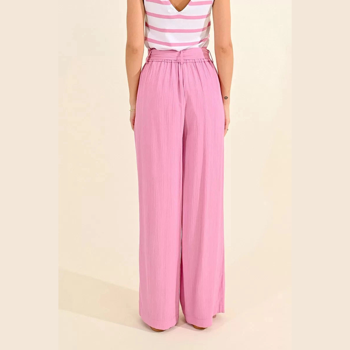 Molly Bracken Pink Belted Pants