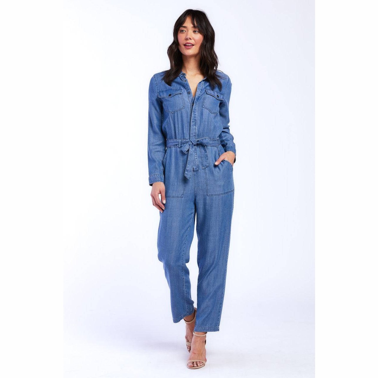 Velvet heart hot sale denim jumpsuit