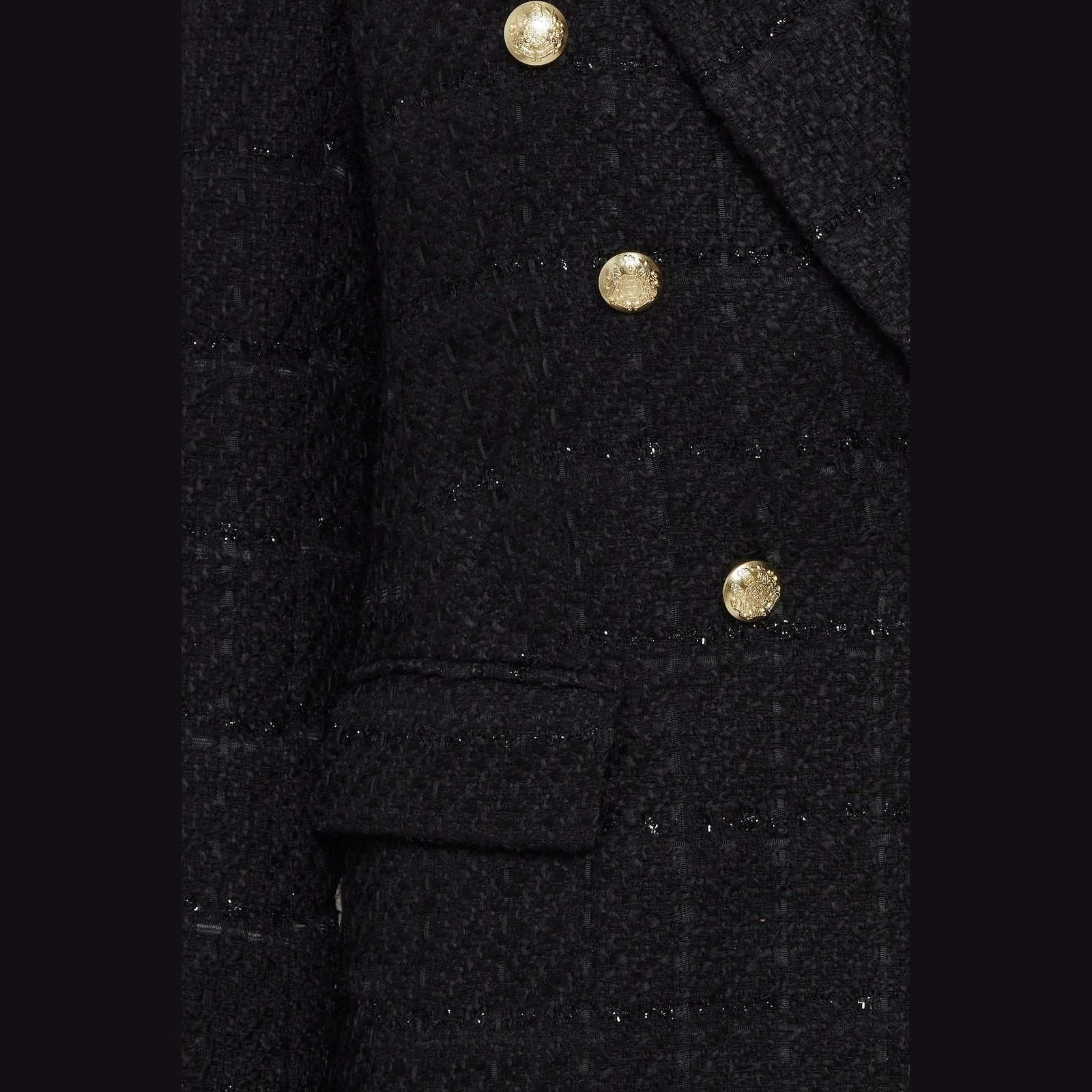 Boucle blazer clearance black